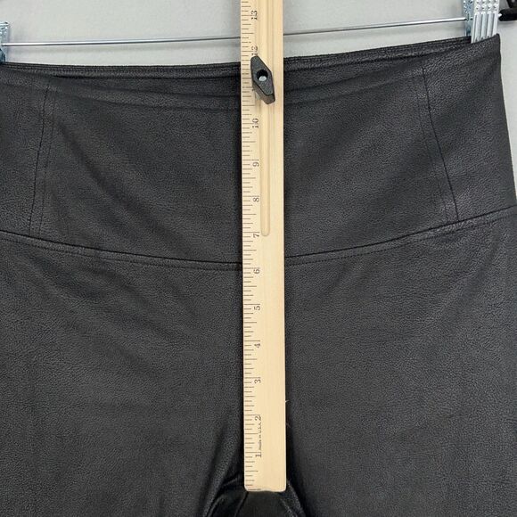 Trouve Leggings Women Medium Black Faux Leather High Rise Stretch Edgy Goth Rock - Picture 15 of 16